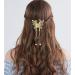 Gold Butterfly Pearl Hair Claw Clips Set - Rhinestone Tassel Metal Hair Clamps for Women and Girls - Buy Online on GoSupps.com