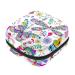 Menstrual Bag with Zipper Ladies Napkin Bag Tampons Collection Bag for Women and Girls (Flower Butterflies)