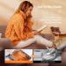 Double-Sided Electric Heating Pad for Foot Warmer - 6 Temp Levels, Auto Shut Off, Soft Flannel - Weighted Heat Pad for Back Pain Relief - Grey - Buy Online on GoSupps.com