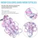 Lykoow 40 PCS 26 Unicorn Color Clip in Hair Extensions for Women, Girls, Kids - Heat-Resistant Curly Hairpieces for Cosplay Party Highlights in White/Pink/Light Blue/Light Purple - Buy Online on GoSupps.com