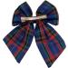 YUPs Blue Tartan Bow Knot Hair Clips - Handmade Plaid Fashion Accessories for Girls and Women - Buy Online on GoSupps.com