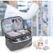 Trunab Medicine Storage Organizer Bag - Portable Empty Pill Bottle Organizer with Small Pouch for Emergency Medication - Grey - Buy Online on GoSupps.com