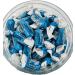 Simway Sweets Jar 680g - Tootsie Footies Blue Raspberry Chews - American Sweets - Approximately 180 Pieces - Buy Online on GoSupps.com