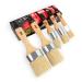 Chalk Wax Paint Brush 5PCs set including 3 small paint brushes for furniture painting and 2 large chalk brushes, bristle paint brushes set compatible with Annie Sloan chalk paint, fusion mineral paint 5 PCS