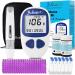 Pro Comfort Blood Glucose Monitor Kit - 100 Test Strips - 100 Lancets - for Diabetes Care