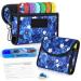 Pill Organizer Case Weekly Travel Pill Case Medication Reminder Daily AM PM Day Night 7 Compartments for 4 Times A Day 7 Days a Week - Includes Neoprene Carrying Case
