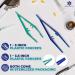 Disposable Skin Stapler Kit 4-Piece Set with 55 Wires, Remover Tool, Forceps Suture Thread Alternative for Camping, Emergency, First Aid Training - Buy Online on GoSupps.com
