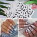 Kalolary 6 Sheets 3D Snake Nail Art Stickers - Self-Adhesive Hot Snake Flower Pattern Decals for Women and Girls - DIY Nail Design Decoration - Buy Online on GoSupps.com