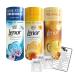 Lenor in-wash Scent Booster Beads Spring Awakening Gold Orchid Summer Breeze (1 of each 176g) with 5x Organza Bags & Top Tips Guide