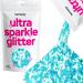 Hemway Premium Ultra Sparkle Glitter Multi Purpose Metallic Flake For Arts Crafts Nails Cosmetics Resin Festival Face Hair - Baby Blue Iridencent - Super Chunky (1/8 "0.125" 3mm) 100g / 3.5oz Baby Blue Iridident Super Chunky - 100g