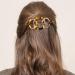 Noverlife 2PCS French Triple Ringed Hair Slider Pin Set - Non Slip Tortoise Shell Barrettes with Stick - Cellulose Acetate Ponytail Accessories - Buy Online on GoSupps.com