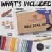 Wax Stamp Kit - 16 Colors Quick Melt Wax Gun with Seal Heads & Metallic Pens - Perfect for Wedding Invites & Christmas Letter Sealing - Buy Online on GoSupps.com