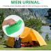 Facesunny Male Urine Bottle with Lid Autoclavable for Travel Camping Patient 1.2L Green - Buy Online on GoSupps.com