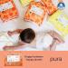 Pura Eco-Diapers Size 6 (XL 15+ kg) - 105 Organic Cotton Diapers EU Ecolabel Certified Monthly Box for Sensitive Skin 12-Hour Odorless Protection - Buy Online on GoSupps.com