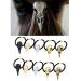 Carykon 10PCS Women Hair Band Alloy Crow Skull Elastic Ponytail Holder Mixed Colors