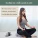 Large Meditation Cushion for Zafu Yoga - Buckwheat Hull Filled, Washable Cotton Cover - Slate Grey - Buy Online on GoSupps.com