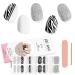 Kalolary Gel Nail Polish Strips Semi Cured Nail Gel Art Sticker Waterproof Full Nail Wraps Decal Sets with Nail File and Stick for Women Girls Nail Art Decor (UV/LED Lamp Required) (4)