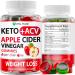 Keto Gummies Apple Cider Vinegar - Keto ACV Gummies - Weight Fat Management Loss - Keto ACV Gummies Advanced Weight Fat Management Loss - Slim ACV Keto Gummy for Digestion - Detox - Cleansing Red Apple