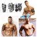 Konsait Extra Fake Temporary Tattoo for Men - Black Body Stickers for Arm, Shoulder, Chest & Back - Lion, Dead Skull, Koi Fish, Eagle, Hawks, Tribal Symbols - Buy Online on GoSupps.com