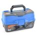Ready2Fish Fishing Tackle Box Organizer with Tackle Included, 2 Tray, 136 piece, Blue