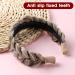 Qianyu Braided Headband 3 Strands Messy Classic Thick Wide Braided Synthetic Hair Braid Elastic White Covering Hair Band Teeth Non-slip Fashionable Hair Accessories for Women and Girls - Buy Online on GoSupps.com