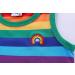 Mud Kingdom Little Boys Green Rainbow Stripe T-Shirt - Size 5 Years | Sleeveless Design - Buy Online on GoSupps.com