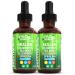 Organic Mullein Liquid Drops With Chlorophyll for Lung Detox Plus Irish Sea Moss Spirulina Licorice Tart Cherry Lobelia Motherwort And Elderberry For Men Women Health Supplement Vitamin (2)