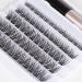 Lanciley 60pcs Individual Cluster Lashes with Glue Super Thin Band C/CC/D Curl 10-16mm - Reusable DIY Eyelash Extensions - Smile Style Black - Buy Online on GoSupps.com