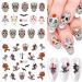 Buy Halloween Nail Art Stickers - Ghost Bat Sugar Skull & Spider Web Designs for DIY Manicure | International Shipping - Buy Online on GoSupps.com