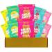 10 Pack Variety Candy with Low-Sugar (3g) & Low Calorie (80) 2 of Each Flavour Included: Peach Sweet Fish Sour Buddies Fruity Bears Sourmelon Bites