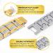 Magnetrx Ultra-Strong Magnetic Tapes for Men - Adjustable Wristband with Size Tool (Silver & Gold) - Shop Internationally! - Buy Online on GoSupps.com