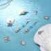 PandaHall 90pcs Ocean Fish Charms Tibetan Seashell Pendants - Antique Silver Sea Creatures Charms for DIY Jewelry Making - Buy Online on GoSupps.com