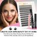 DIY Eyelash Extension Kit | Cluster & Individual Lashes | Lash Bond Seal Glue Remover & Applicator | MRT03 D Curl 8-16mm - Buy Online on GoSupps.com