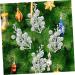 Garneck 20pcs Christmas Imitation Berries Decor Flower Garland Wreath Artificial Berries Stems Christmas Picks Christmas Ornament Christmas Artificial Plant Foam Berry Artificial Fruit Silver 19X5X5CM - Buy Online on GoSupps.com