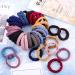 Elcoho 100 Seamless Cotton Hair Gums | Elastic Ponytail Holders for Women & Girls | No Fold Hair Accessories in Mixed Candy Colors - Buy Online on GoSupps.com