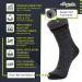 Alvada Merino Wool Hiking Socks - Thermal Warm Crew Winter Boot Socks - 3 Pairs - Size 9.5-14 - Black - Buy Online on GoSupps.com