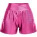 Women's Sparkly Cross V-Front Dance Shorts | High Waist Yoga Gym Rave Party Shorts with Pockets - Hot Pink (Large) - Buy Online on GoSupps.com