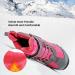 JMFCHI Kids Hiking Boots - Comfortable Non-Slip Snow Shoes for Boys and Girls - Steel Buckle Sole - Size 1 Little Kid - Grey Pink - Buy Online on GoSupps.com