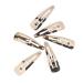 Manicare 6 Gold Snap Clips Metallic Sleepies Snag Free Non-Slip Hair Grips Metal Hair Barrettes Hair Accessories Beauty Accessory Hair Slides For Sectioning Decorating And Holding Back Hair Tort 6 Count (Pack of 1)