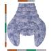 Neck Horns HWS - Therapeutic Rapeseed Seed Pillow for Neck Shoulders & Back | Thermal Warming Pillow in Used Look Gray-Blue - Perfect for Relaxation & Pain Relief - Buy Online on GoSupps.com