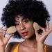 XXL Make-Up Body Sponge and Cosmetic Sponge Set - Luvia Cosmetics - Makeup Blender Elegance Coffee - Buy Online on GoSupps.com