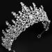 COCIDE Silver Tiara and Crown for Women Crystal Queen Crowns Rhinestone Princess Tiaras for Girl Bride Wedding Hair Accessories for Bridal Birthday Party Prom Halloween Cos-play Costume Christmas