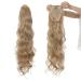 60cm Ash Blonde Ponytail Hair Clip Extension - Natural Wavy Long Hair Piece for Instant Glam - Buy Online on GoSupps.com