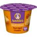 Annie's Macaroni and Cheese, Real Aged Cheddar, Microwavable Dinner, 2.01 oz. Cup (Pack of 12)
