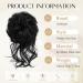 Sofeiyan Messy Bun Hair Piece Curly Wavy Hair Bun Extensions Synthetic Tousled Updo with Tendrils Hairpieces Bun Donut Accessories Scrunchies for Women Black - Buy Online on GoSupps.com