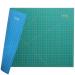 WORKLION 24" x 36" Large Self Healing PVC Cutting Mat, Double Sided, Gridded Rotary Cutting Board for Craft, Fabric, Quilting, Sewing, Scrapbooking - Art Project A1: Green/Blue A1:24 x 36 inch