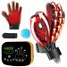 Heated Robotic Rehabilitation Gloves Finger Training Equipment Heat Adjustable for Hand Arthritis Hand Stroke Hemiplegia Patients Equipped with English Instructions. Right Hand-S