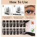 Manga Lash Clusters | Spiky Anime Lashes | 5-16mm Mixed Individual Lash Clusters | Wispy Bottom Lashes for At-Home Self Application | Black - Buy Online on GoSupps.com