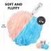 Ross Large Bath Loofah Sponge Scrubber Exfoliator - High Lather Cleansing (Peach & Blue) | International Shipping - Buy Online on GoSupps.com