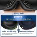 Inidea 3D Contoured Cup Sleep Eye Mask for Men Women - 100% Blackout Eye Cover for Sleeping, Travel, Yoga - Adjustable Strap for Comfort - Buy Online on GoSupps.com
